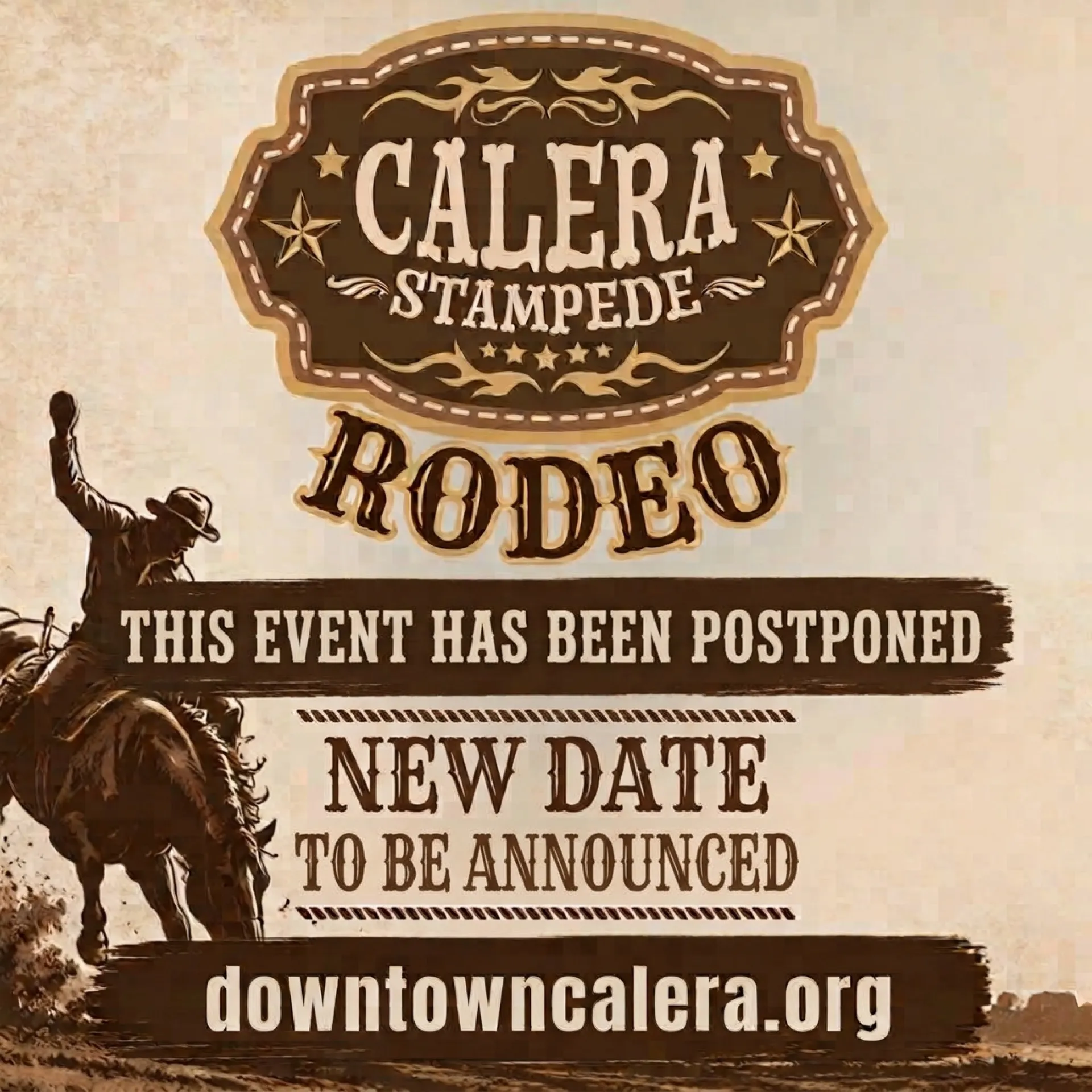 2026 Calera Rodeo - Postponed - New Date TBD