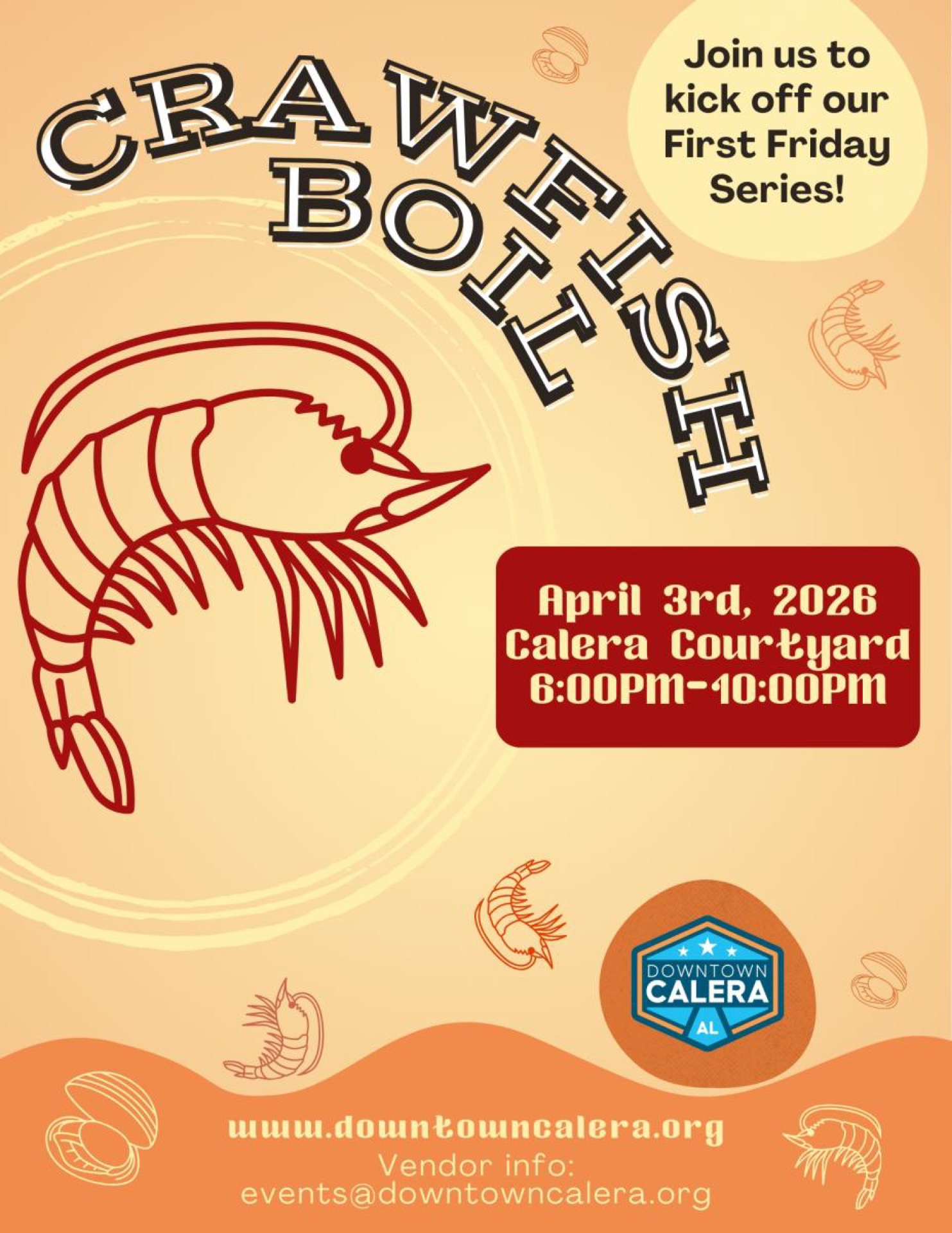 First Friday - Crawfish Boil 2026